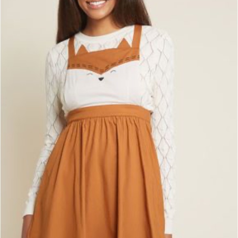 (SOLD) ModCloth Fox Jumper Dress
